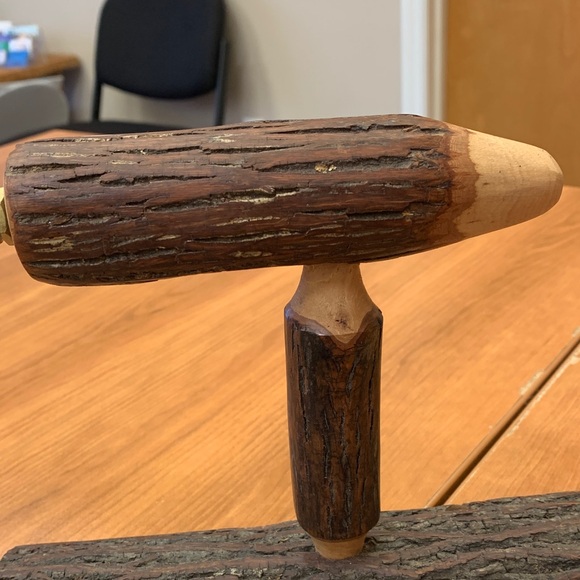 Rustic Wooden Table Lamp - Picture 2 of 7